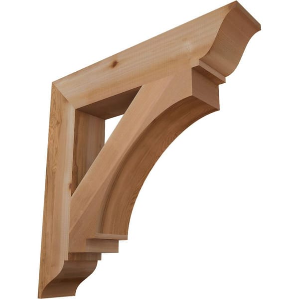 Ekena Millwork 5.5 in. x 32 in. x 32 in. Western Red Cedar Imperial Traditional Smooth Bracket