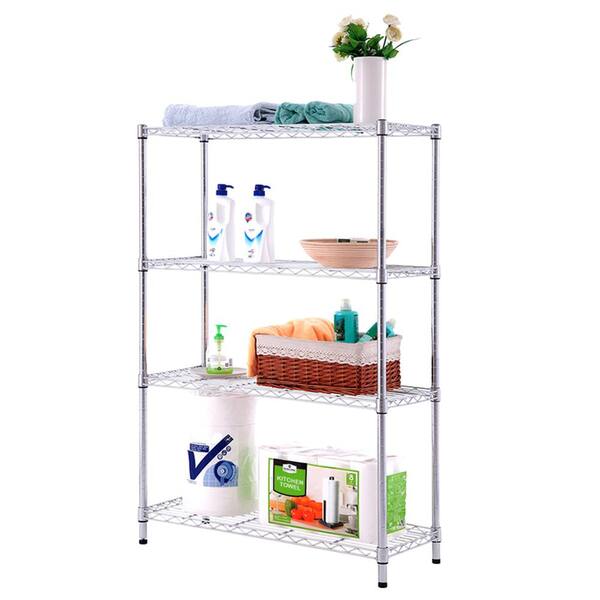 Hdx Chrome 4 Tier Metal Wire Shelving, 36 Inch Wide Shelving Unit