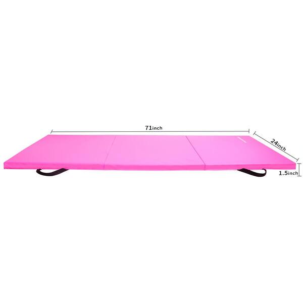 Balancefrom 4 ft. x 10 ft. x 2 in. Extra Thick Anti-Tear Gymnastic Mat Pink  BFGR-01PK - The Home Depot