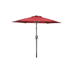 9 ft. Patio Umbrella Outdoor Table Market Yard Umbrella with Push Button Tilt/Crank