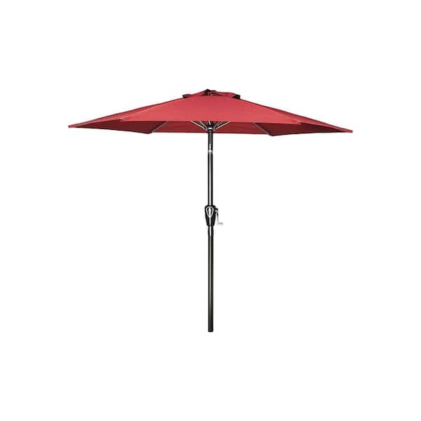 TIRAMISUBEST 9 ft. Patio Umbrella Outdoor Table Market Yard Umbrella with Push Button Tilt/Crank