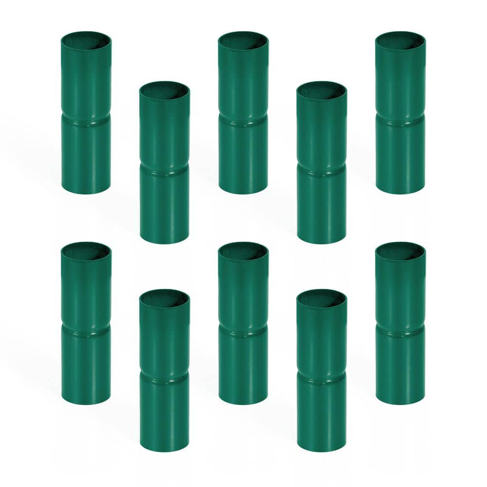 1-5/8 in. Chain Link Fence Green Galvanized Steel Top Rail Sleeve (Pack of 10) price history on PriceWatchPro