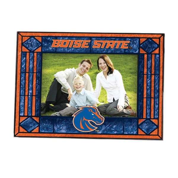 The Memory Company NCAA 4 in. x 6 in. Gloss Multicolor Art Glass Boise State Picture Frame