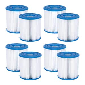 minimum Vlucht Alfabetische volgorde Bestway 3.8 in. Dia Type VII/D Pool Replacement Filter Cartridge (6-Pack)  with Filter Pump and Cleaning Kit 6 x 58283E-BW + 58234E-BW + 58385E-BW -  The Home Depot