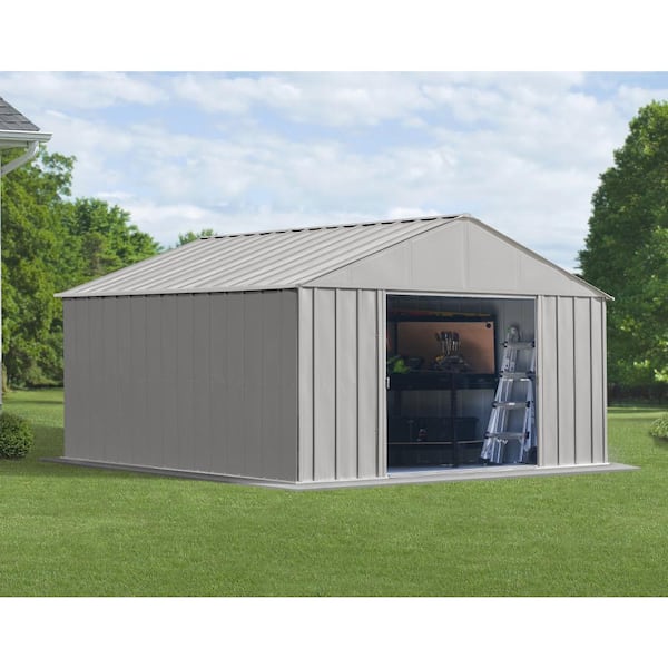 Arrow Classic Storage Shed 12 ft. W x 12 ft. D x 8 ft. H Metal Shed 138 sq. ft.