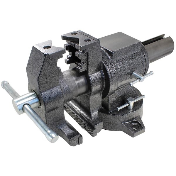 V Pipe Jaws 4-inch Multi Purpose Engineers Bench Vise 360 Swivel Head & Base 