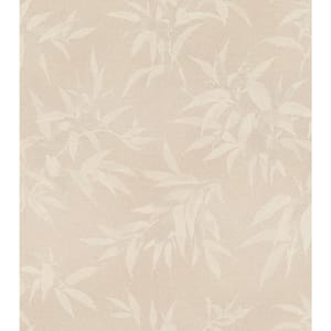 Minori Beige Leaves Wallpaper