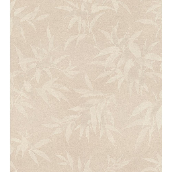 Advantage Minori Beige Leaves Wallpaper