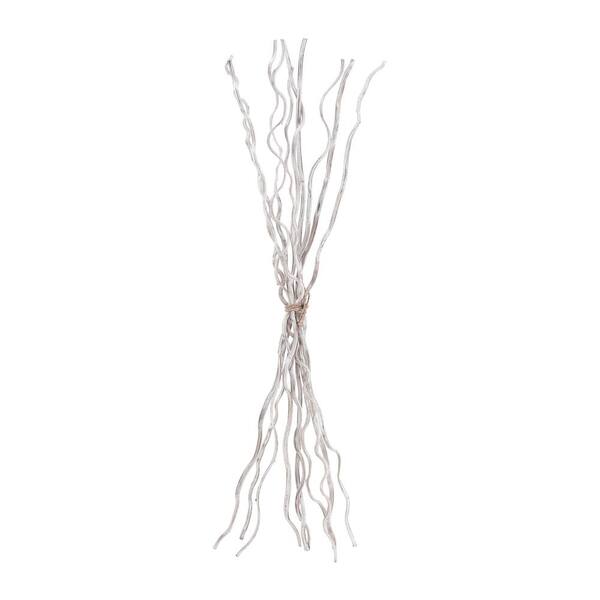 Titan Lighting 9 in. x 59 in. White Washed Wood Decorative Thicket Bunch