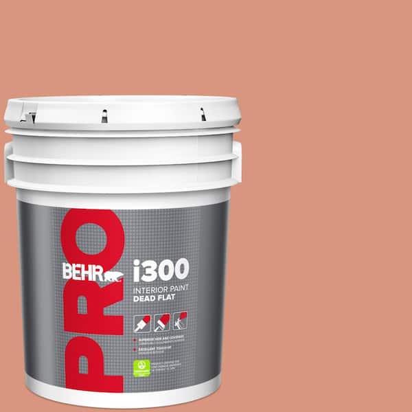 BEHR PRO 5 gal. #BIC-17 Tropical Blooms Dead Flat Interior Paint