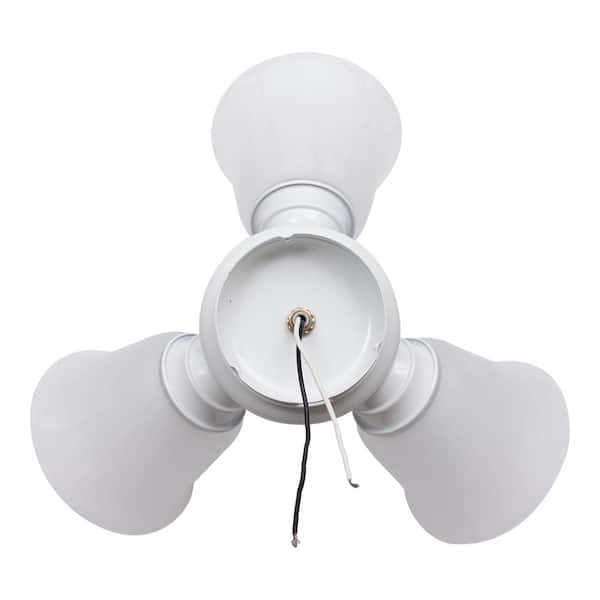 Reviews for Hampton Bay 3-Light White Ceiling Fan Bowl LED Light Kit