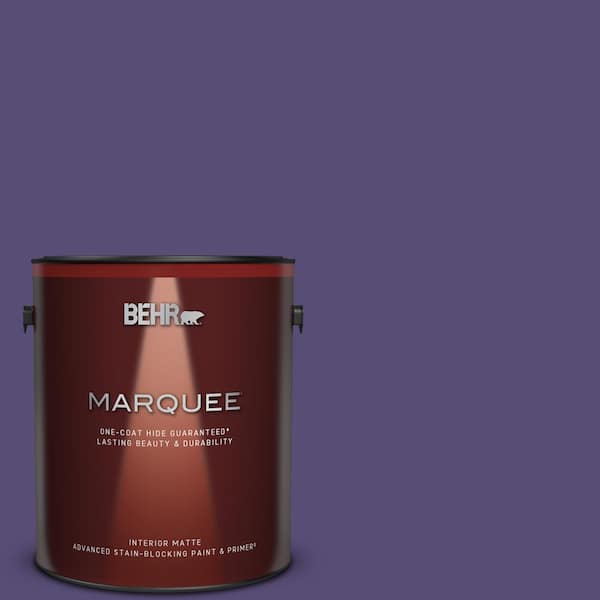 BEHR MARQUEE 1 gal. #MQ5-42 Perpetual Purple One-Coat Hide Matte Interior Paint & Primer