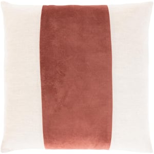 Riaz Dark Brown Down 22 in. x 22 in. Throw Pillow