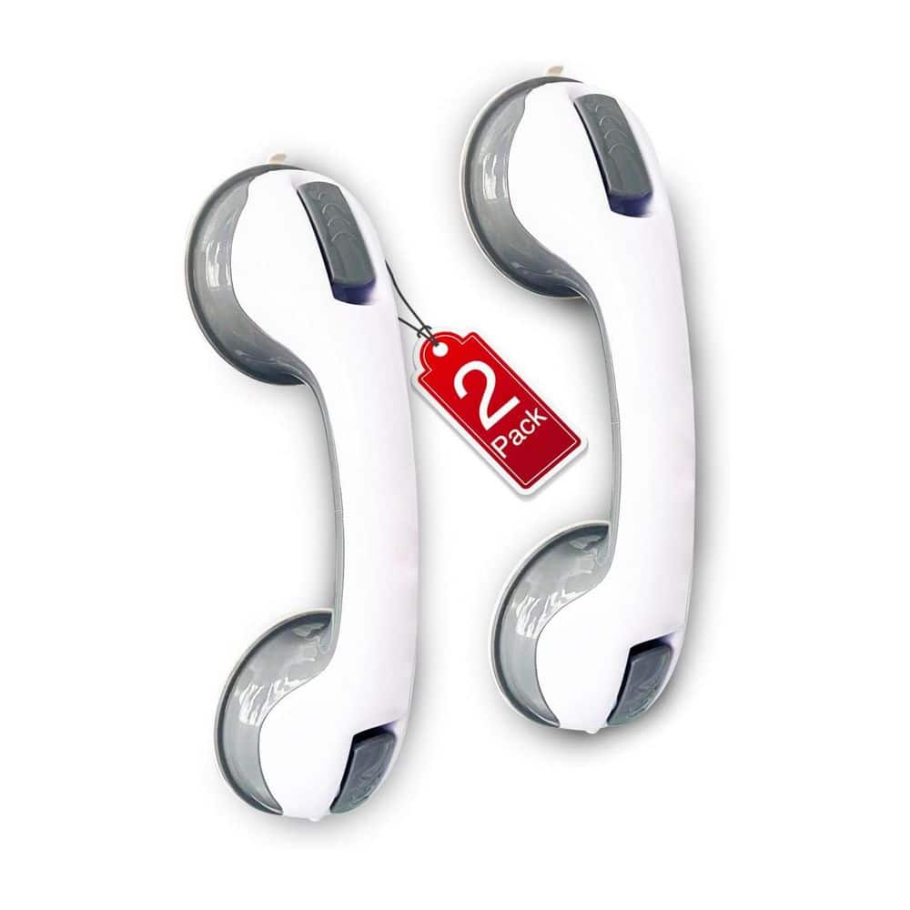 11.8 in. Strong Suction Safety Grab Bars for Bathtubs and Showers 2 Pack Sa