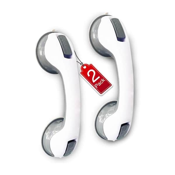 11.8 in. Strong Suction Safety Grab Bars for Bathtubs and Showers 2 Pack Safety Handle for Seniors and Handicap