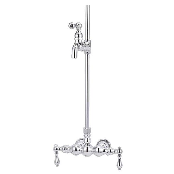 Elizabethan Classics TW17 2-Handle Claw Foot Tub Faucet without Handshower in Satin Nickel