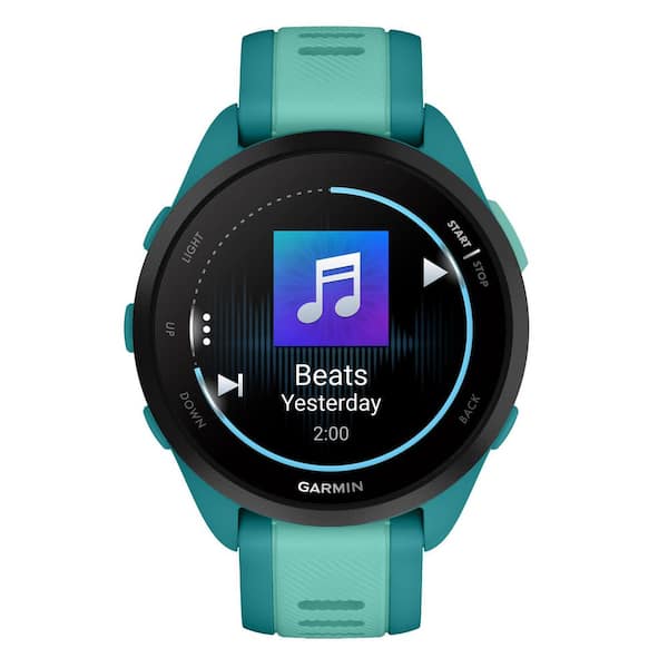 Garmin Forerunner 165 43mm Music Running Smartwatch in Turquoise
