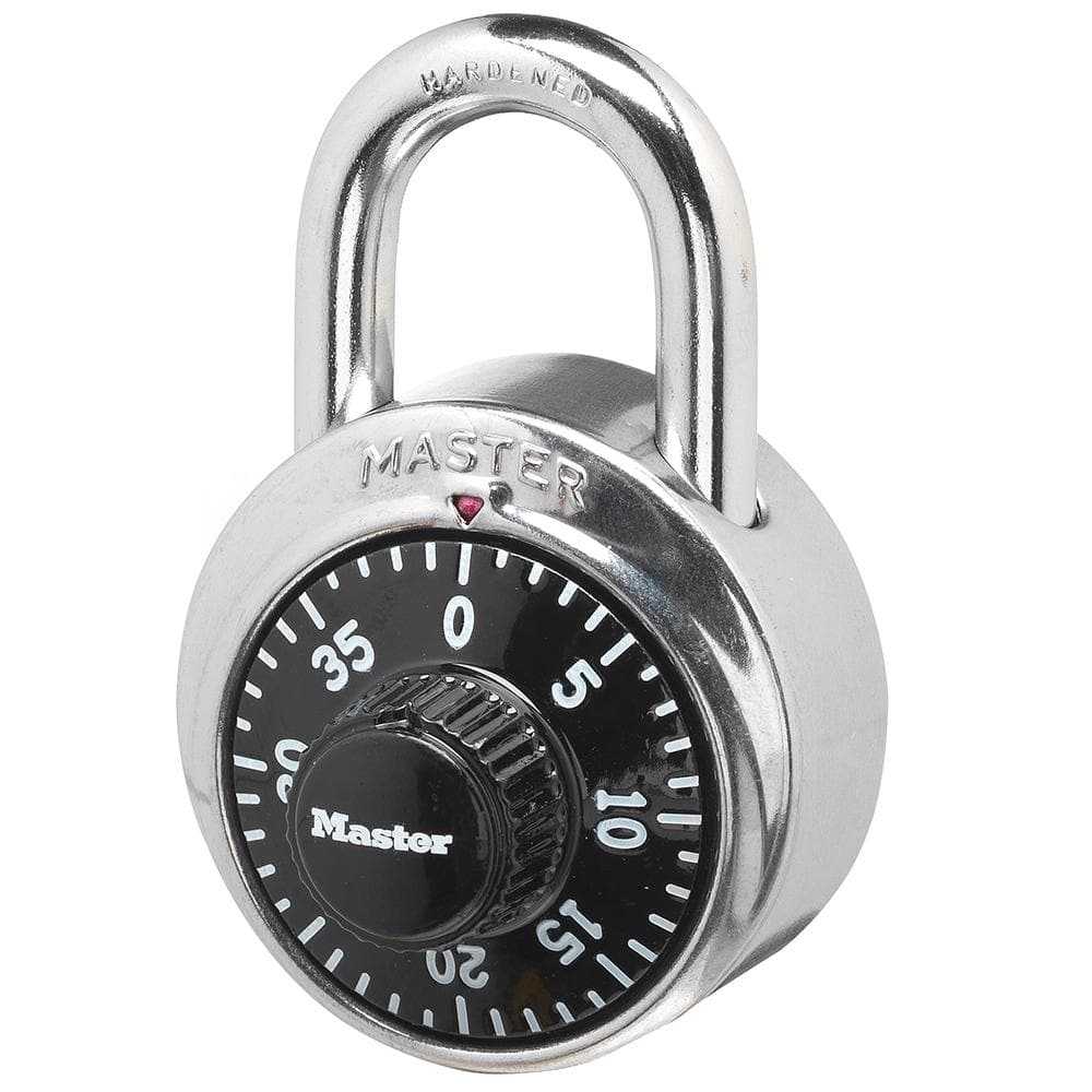 Master Lock Aluminum 48 mm (1-7/8 in) Combination Lock, 19 mm (3/4 in)  shackle