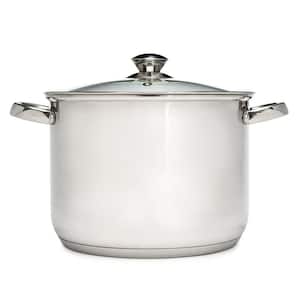 8 qt. Stainless Steel Stock Pot with Vented Glass Lid