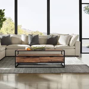 Ludgate 50 in. W Rustic Wood Rectangle Coffee Table