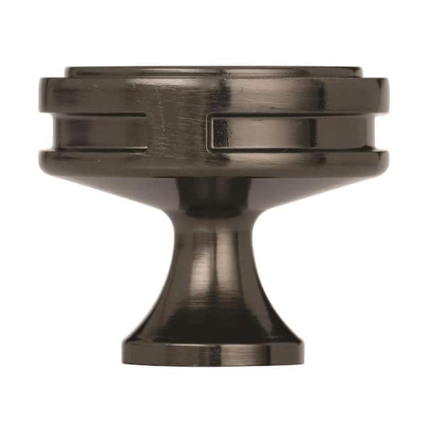 Oberon 1-3/8 in. (35mm) Modern Gunmetal Round Cabinet Knob