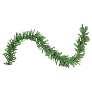 100 ft. x 12 in. Commercial Length Unlit Canadian Pine Artificial Christmas Garland