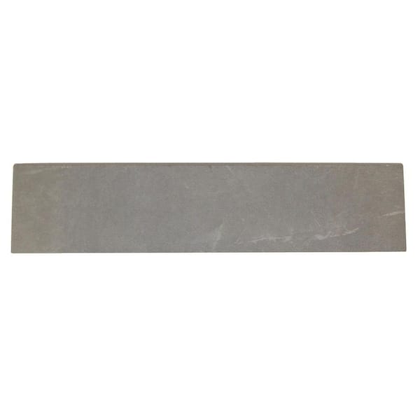 Daltile Concrete Connection Steel Structure 3 in. x 13 in. Porcelain Bullnose Floor and Wall Tile