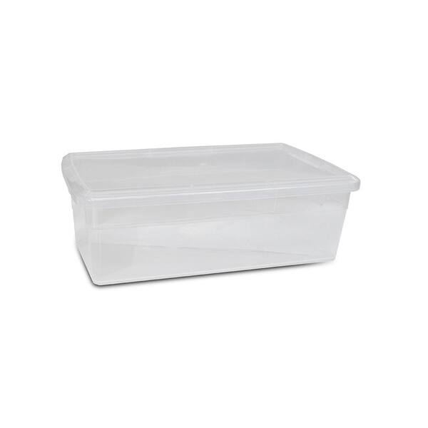 HDX 40 Qt. Premium Under Bed Box in Clear (4-Pack)