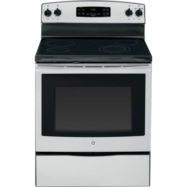 GE 5.3 cu. ft. Electric Range with Self-Cleaning Oven in Stainless Steel