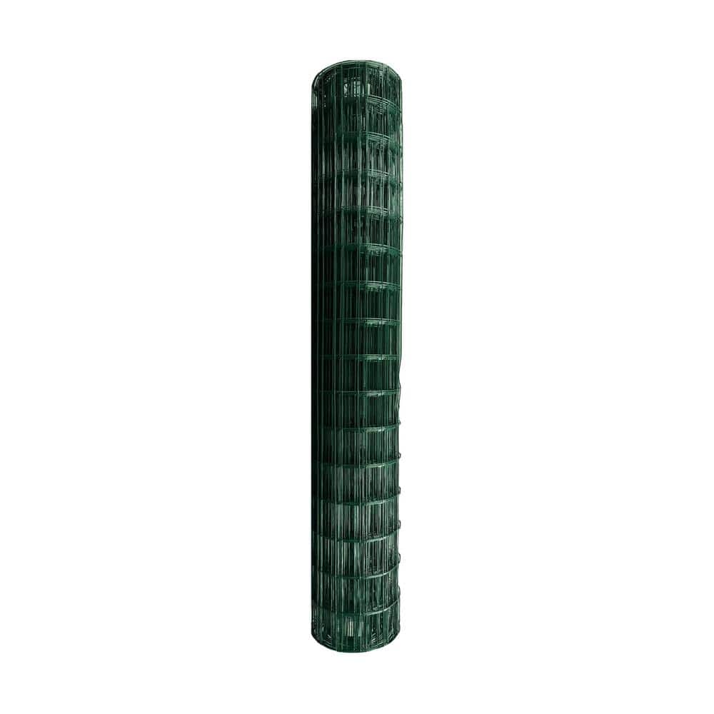 Green PVC Coated Welded Wire Fence Mesh 4' x 50'