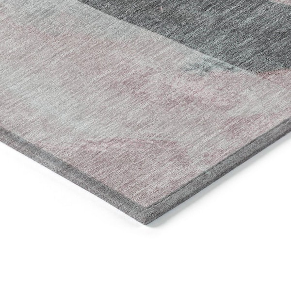 Chantille Machine Washable Indoor/Outdoor Abstract ACN1987 Blush 2 ft. 3 in. x 7 ft. 6 in. Runner Rug