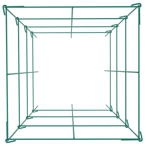 SVOPES Tomato Cages-14.6 x 14.6 x 39.4 in. 6 Packs Square Plant Support Green PVC-Coated Steel for Vegetables, Flowers