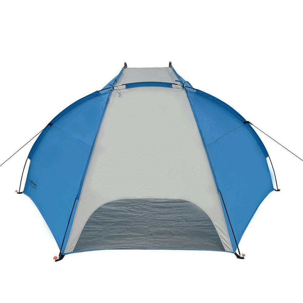 Blue Polyester 2-Person Summer Beach Tent with Carry Bag