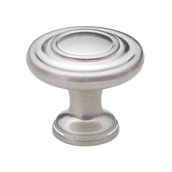 1-1/4 in. Dia Satin Nickel Classic Round Ring Cabinet Knob (10-Pack)