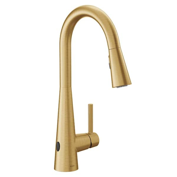 Moen Sleek Touchless Single Handle Pull Down Sprayer Kitchen Faucet With Motionsense Wave In 1225