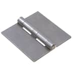 5 in. Plain Steel Weldable Surface Hinge Square Corner with Full Surface Fixed Pin (5-Pack)