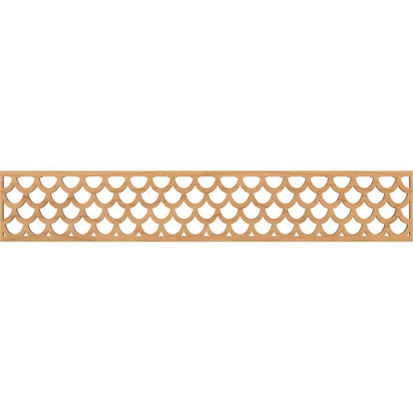 Ekena Millwork Hudson Fretwork 0.25 in. D x 46.625 in. W x 8 in. L Maple Wood Panel Moulding