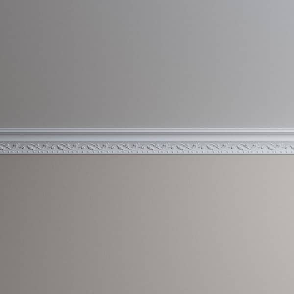 Ekena Millwork Killeen 3 in. D x 4.25 in. W x 96 in. L Polyurethane Crown Moulding