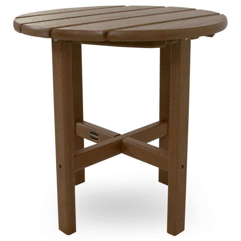 Teak Round 18" Outdoor Side Table