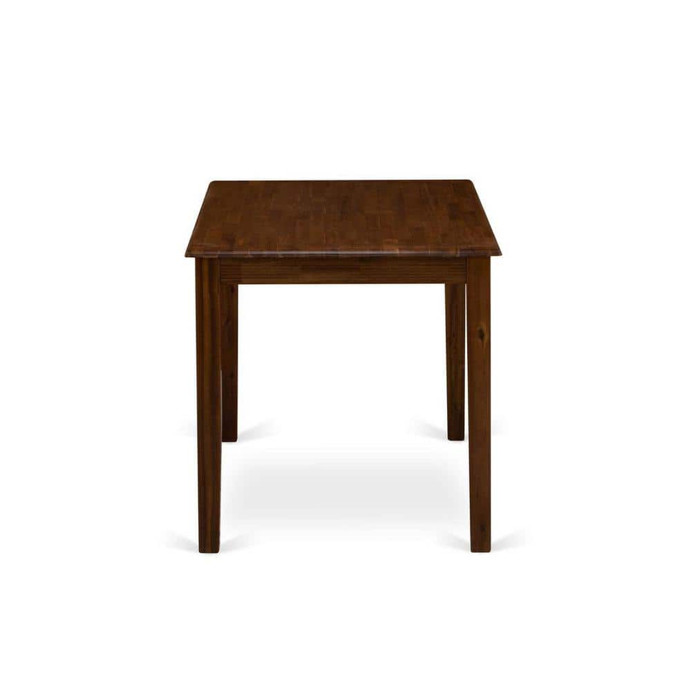 Antique Walnut 5-Piece Dining Set with Pink Upholstered Chairs