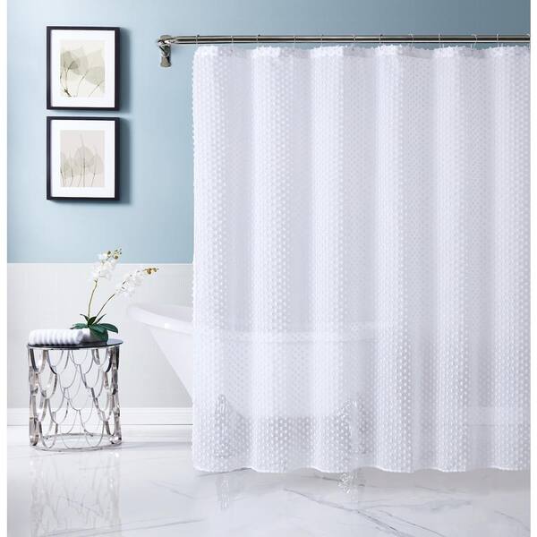 White Shower Curtain Valscwh, Madison Park Serene 72 Inch X Embroidered Shower Curtain In Blue