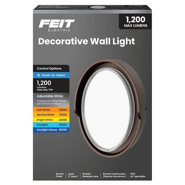 Feit Electric 100-Watt Equivalent Integrated LED Bronze Dusk to