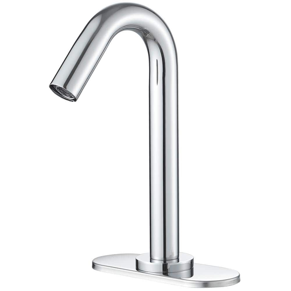 Automatic Sensor Touchless Single Hole Bathroom Sink Faucet with Temperature Mixing Valve in Polished Chrome price history on PriceWatchPro