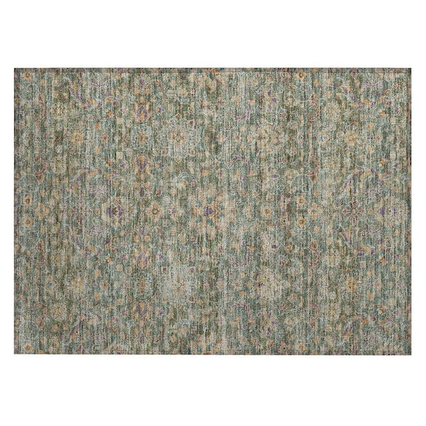 Chantille Machine Washable Indoor/Outdoor Abstract ACN2485 Basil 2 ft. x 3 ft. Accent Rug
