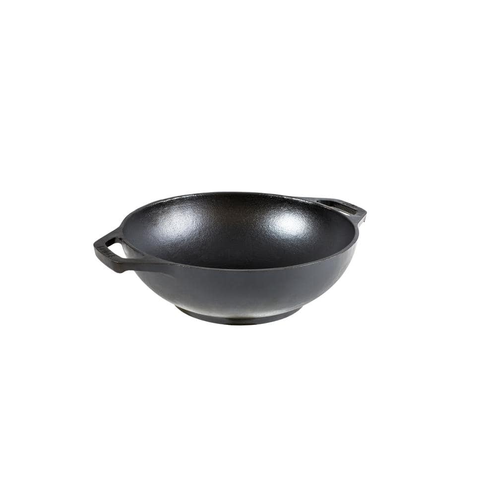 Lodge 6.25 in. Cast Iron Electric Coil, Electric Smooth Top, Induction, Gas Mini Wok