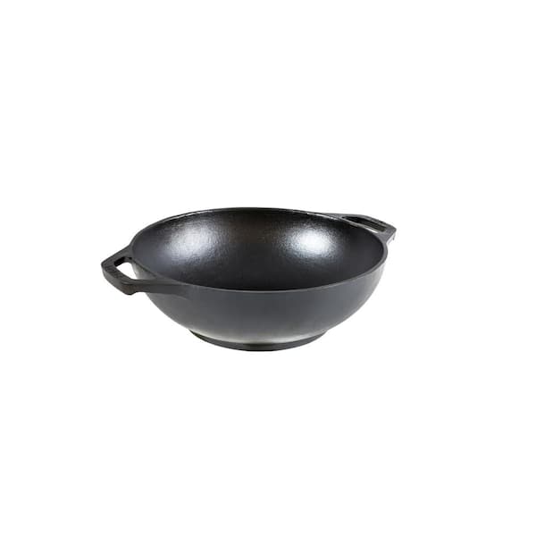 Lodge 6.25 in. Cast Iron Electric Coil, Electric Smooth Top, Induction, Gas Mini Wok