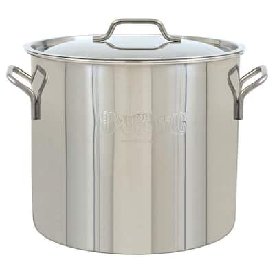 Brew Kettle 20 qt. Stainless Steel Stock Pot with Lid