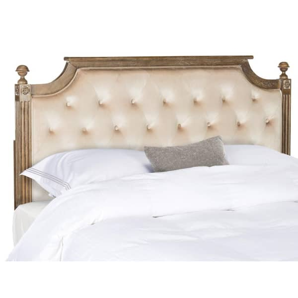 SAFAVIEH Rustic Beige Queen Headboard FOX6241D-Q - The Home Depot