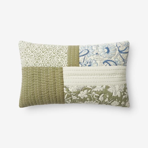 12 X 20 Green Cowhide Throw Pillow 12 X 20 Green Cowhide Throw Pillow