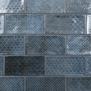 Camden Decor Azurro 4 in. x 8 in. Ceramic Wall Tile (11.9 sq. ft./Case)